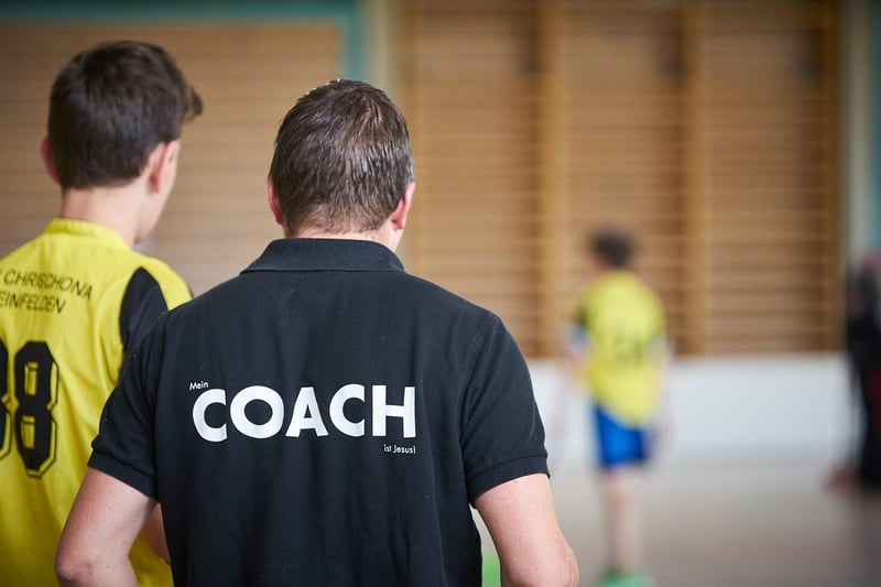 Mentor guiding a mentee